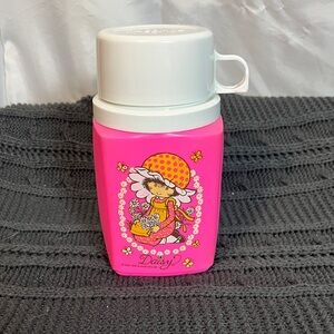 Vintage Thermos Pink Daisy Kirby Martin and Assoc. 1974